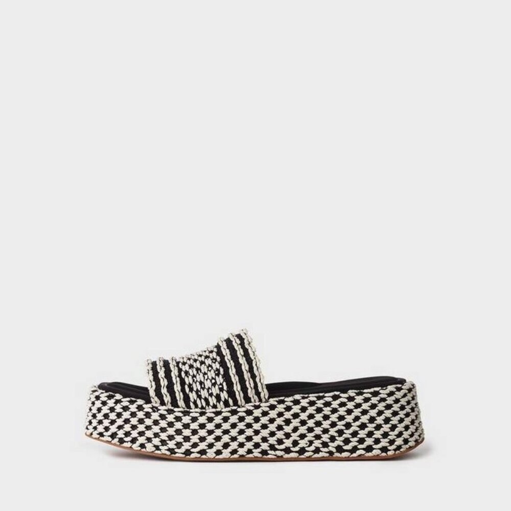 Rag & Bone woven Logan slide platform sandal